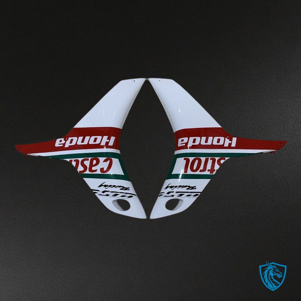 Honda CBR600RR (2009-2012) White, Black & Red - Custom ABS Fairing Kit