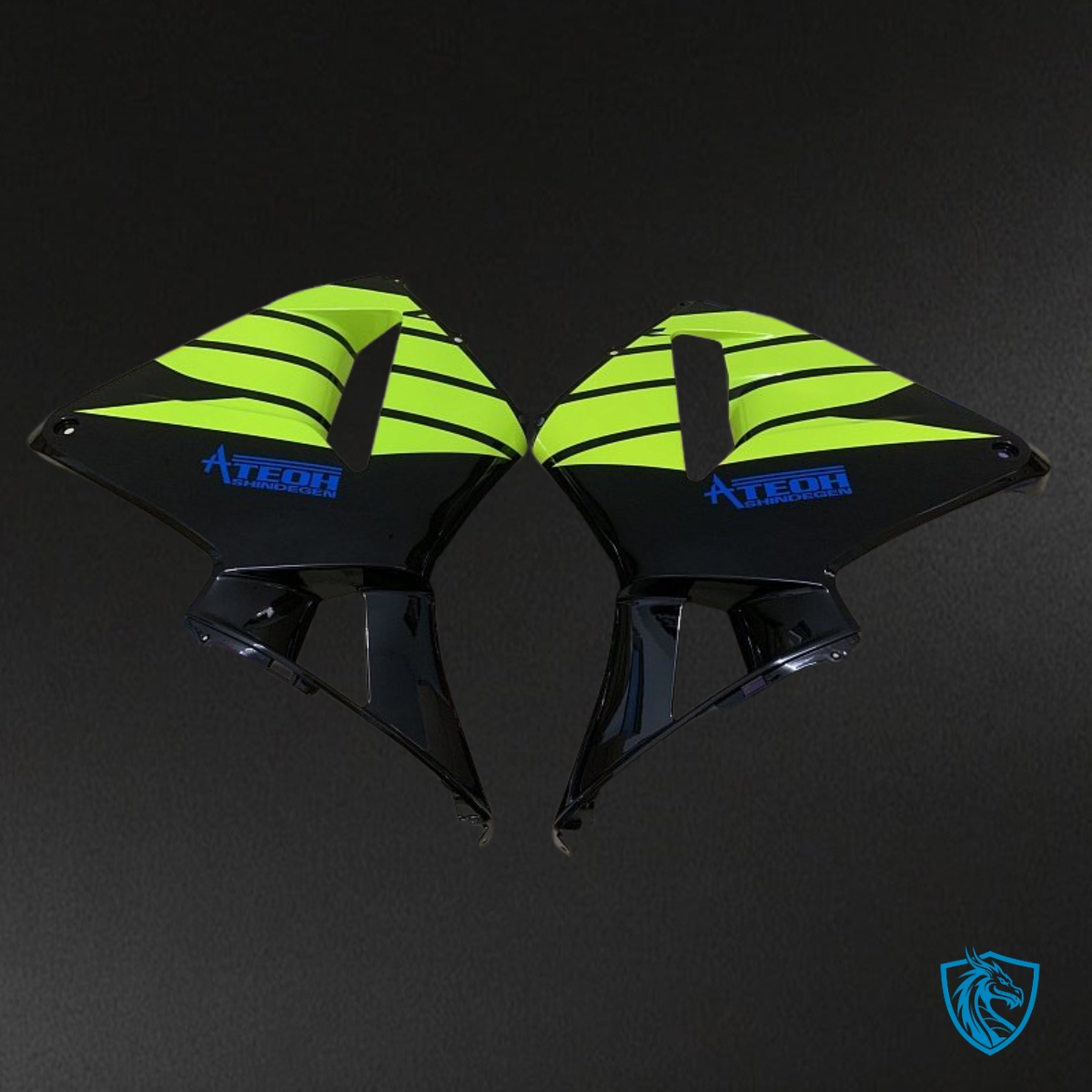 Honda CBR600RR (2005-2006) Black, Blue & Green Fairing Kit | ABS Bodywork