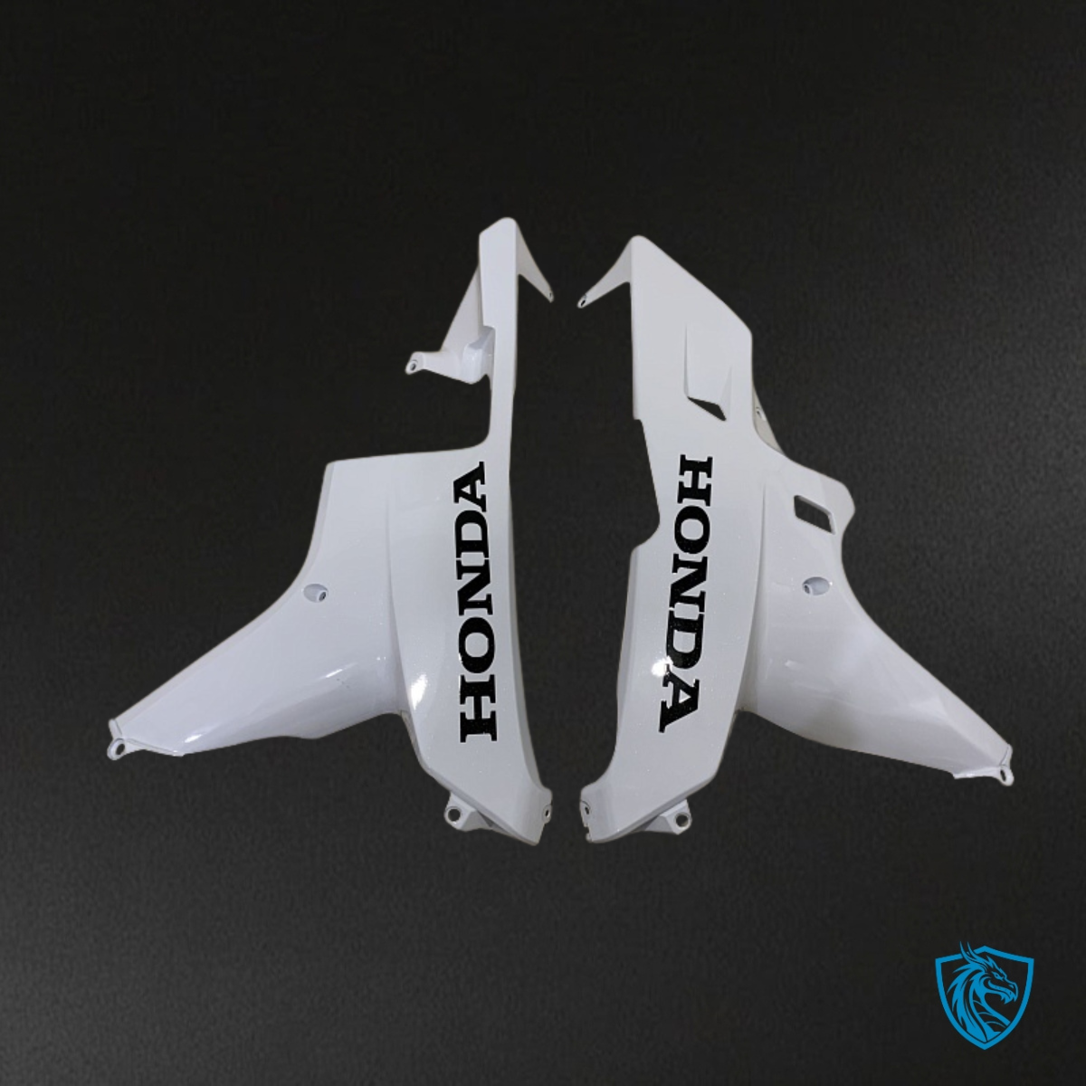 Honda CBR600RR (2007-2008) White, Black & Silver - Custom ABS Fairing Kit