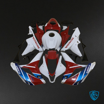 Honda CBR600RR (2007-2008) Glossy White, Blue & Red - MERGEment Motorcycle Fairings Kit
