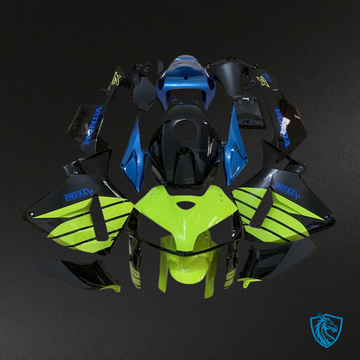Honda CBR600RR (2005-2006) Blue, Black & Green Fairing Kit | ABS Bodywork