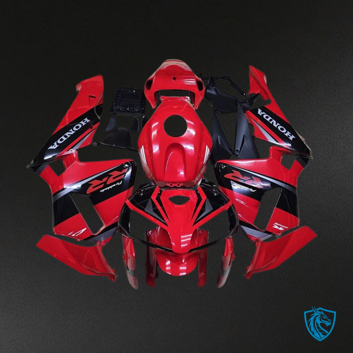 Honda CBR600RR (2005-2006) Red & Black - MERGEment Motorcycle Fairings Kit