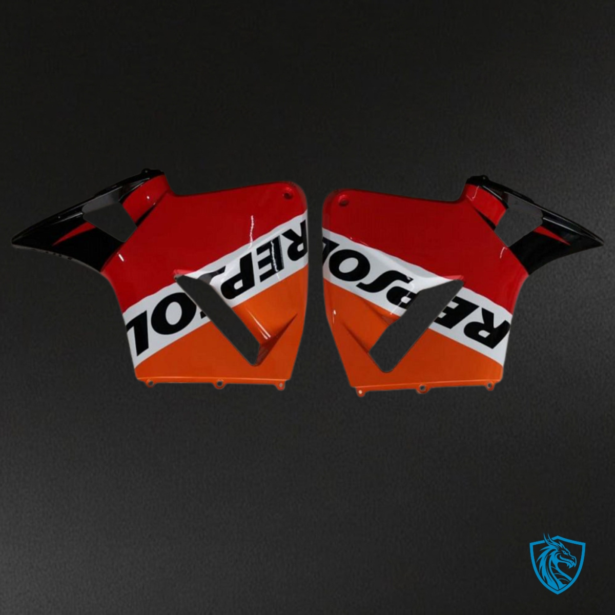 Honda CBR600RR (2003-2004) Black & Red Repsol Fairing Kit - Aftermarket ABS Bodywork