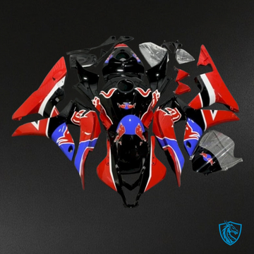 Honda CBR600RR (2007-2008) Blue, Red & Black Red Bull Fairing Kit | ABS Bodywork