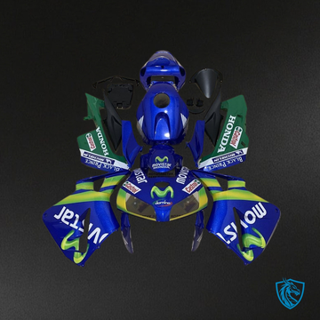Honda CBR600RR (2005-2006) Blue & Green Movistar - Custom ABS Fairing Kit