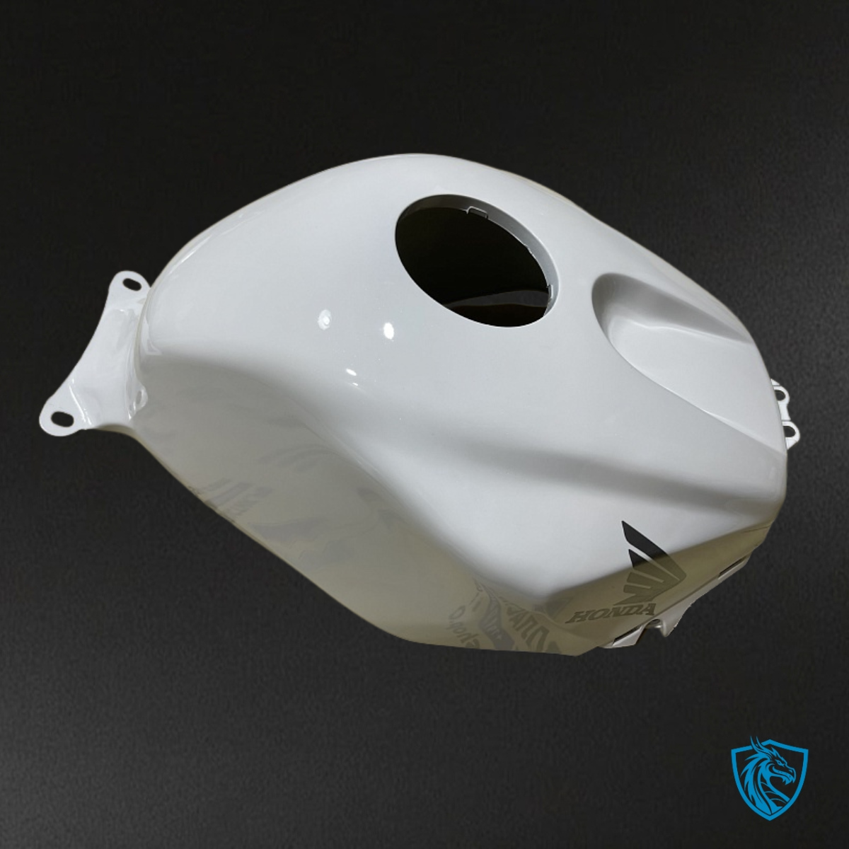 Honda CBR600RR (2003-2004) White & Black Plow - Custom ABS Fairing Kit