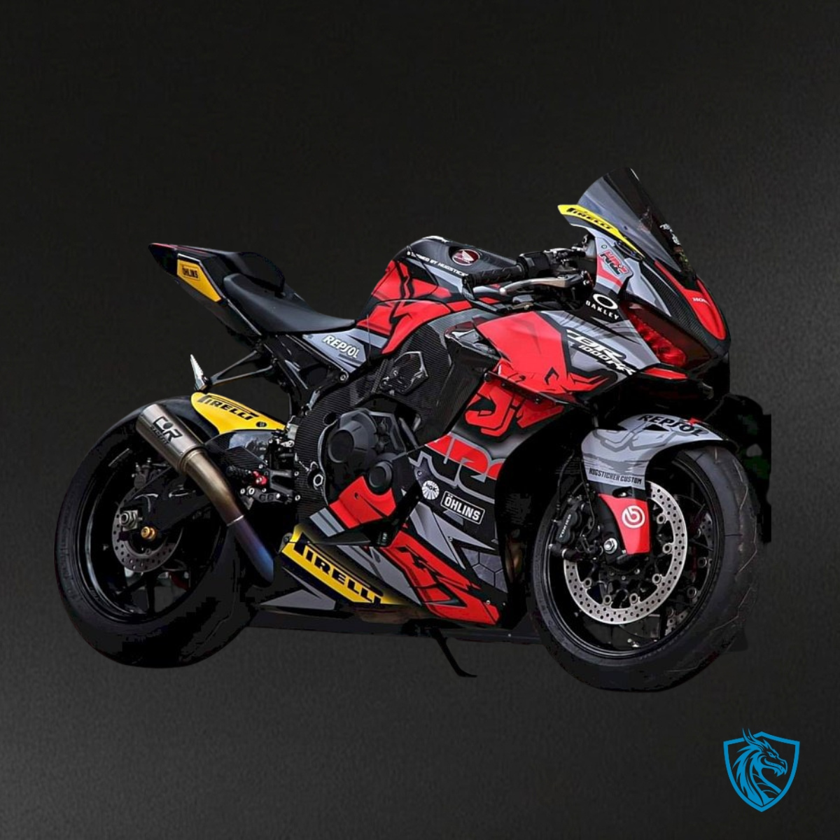 Honda CBR600RR (2003-2004) Red & Black Red Bull Fairing Kit | ABS Bodywork