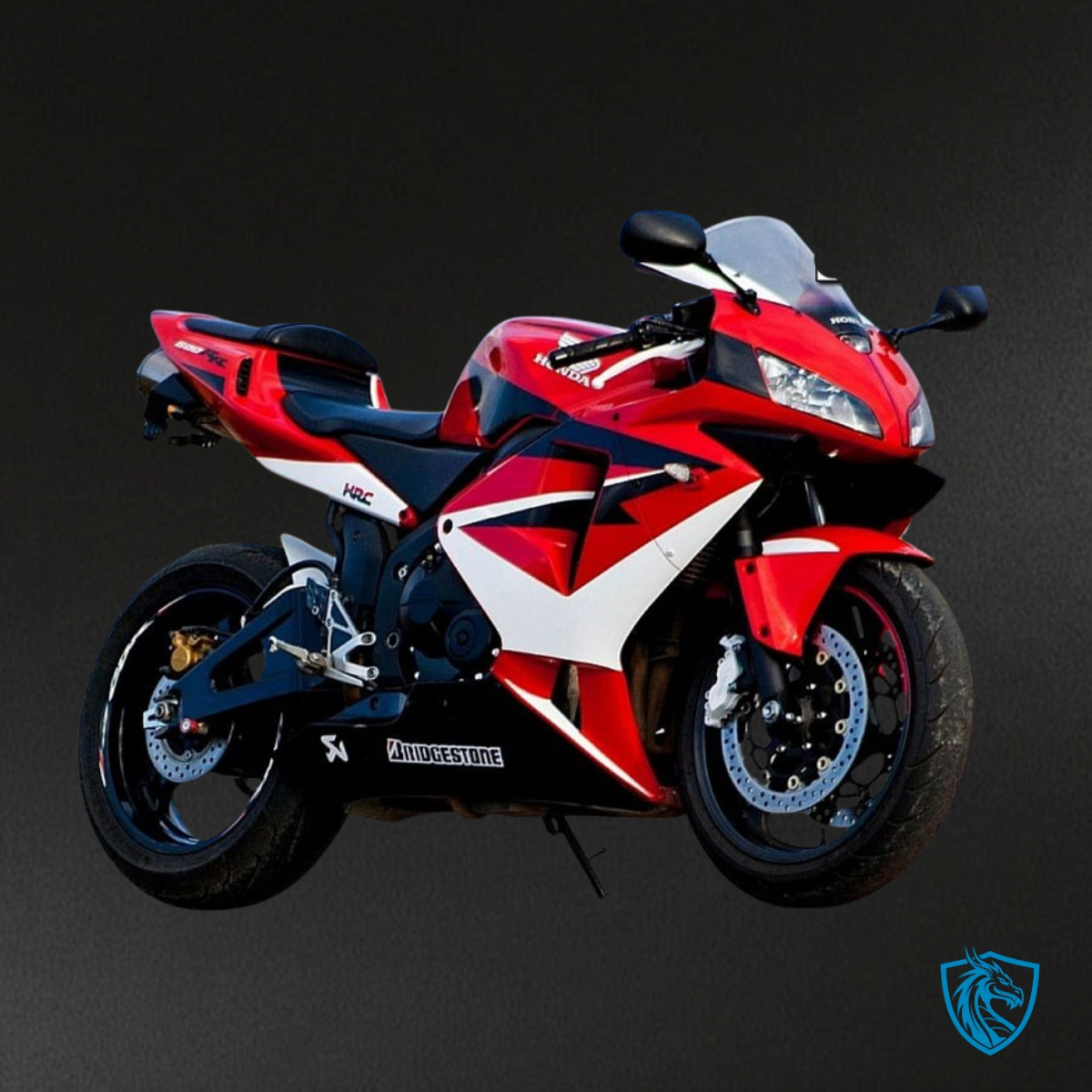 Honda CBR600RR (2003-2004) Gloss Red, White & Black Fairing Kit | ABS Bodywork