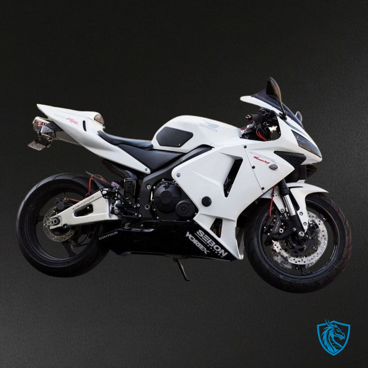 Honda CBR600RR (2003-2004) White & Black Fairing Kit | ABS Bodywork