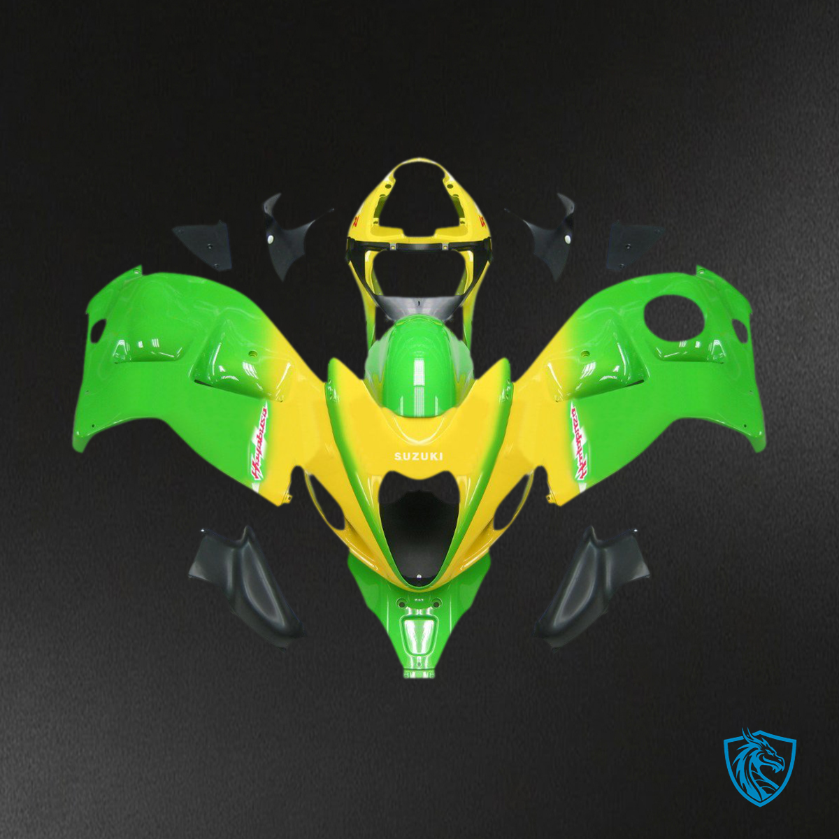 Suzuki GSXR1300 (1999-2007) Yellow & Green Generic - Custom ABS Fairing Kit