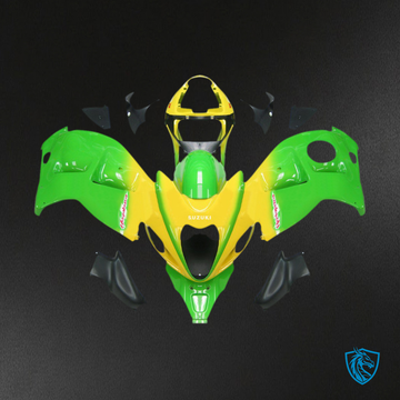 Suzuki GSXR1300 (1999-2007) Yellow & Green Generic - Custom ABS Fairing Kit