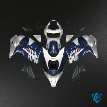 Suzuki GSXR1300 (1999-2007) Blue, White & Black - MERGEment Motorcycle Fairings Kit