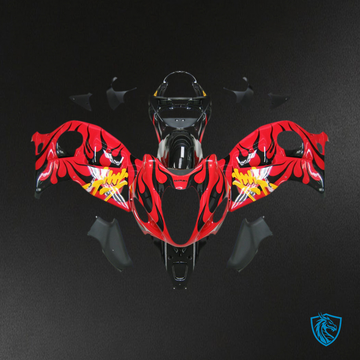 Suzuki GSXR1300 (1999-2007) Red & Black Generic Fairing Kit | ABS Bodywork