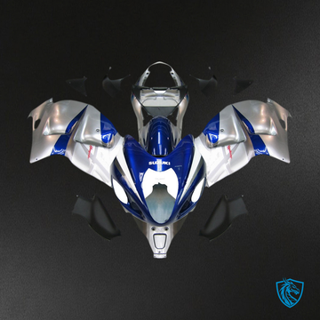 Suzuki GSXR1300 (1999-2007) Blue & Silver Injection - MERGEment Motorcycle Fairings Kit