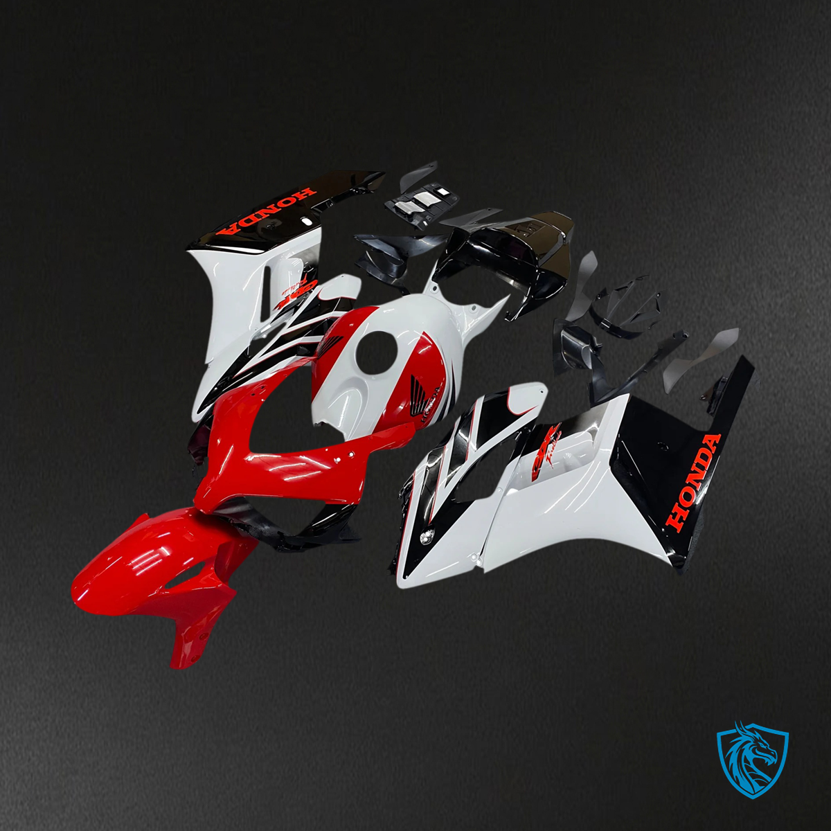 Honda 1000RR (2004-2005) White Red & Black - Fairing Kit