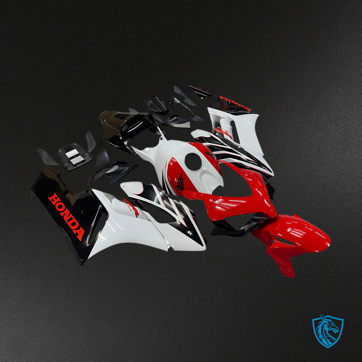Honda 1000RR (2004-2005) White Red & Black - Fairing Kit