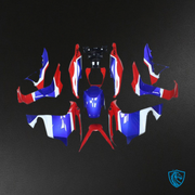 Red Blue & White
