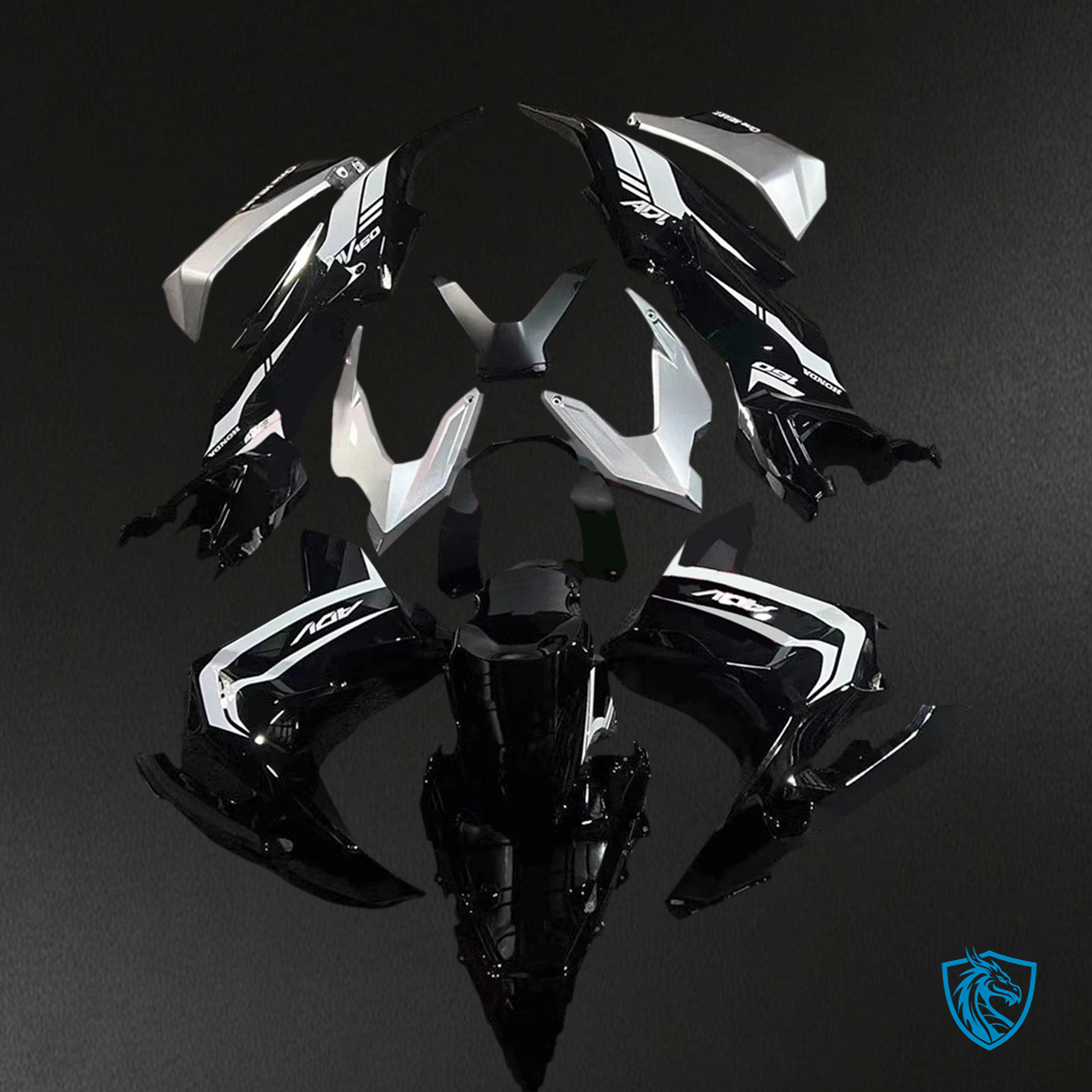 Honda ADV160 (2020-2023) Black - Fairing Kit
