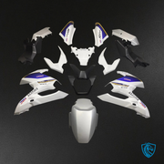 White & Blue