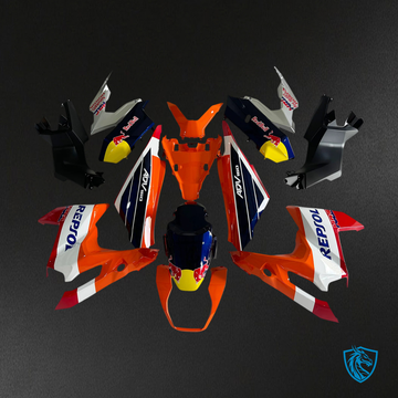 Honda ADV160 (2022-2024) Black White & Orange - Fairing Kit