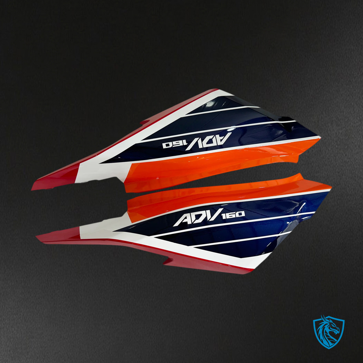 Honda ADV160 (2022-2024) Black White & Orange - Fairing Kit