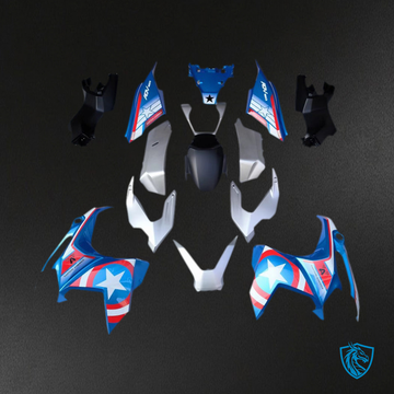 Honda ADV160 ADV 160, (2022-2023) Fairing Kit - Silver/Grey, Blue and Red - ABS Bodywork