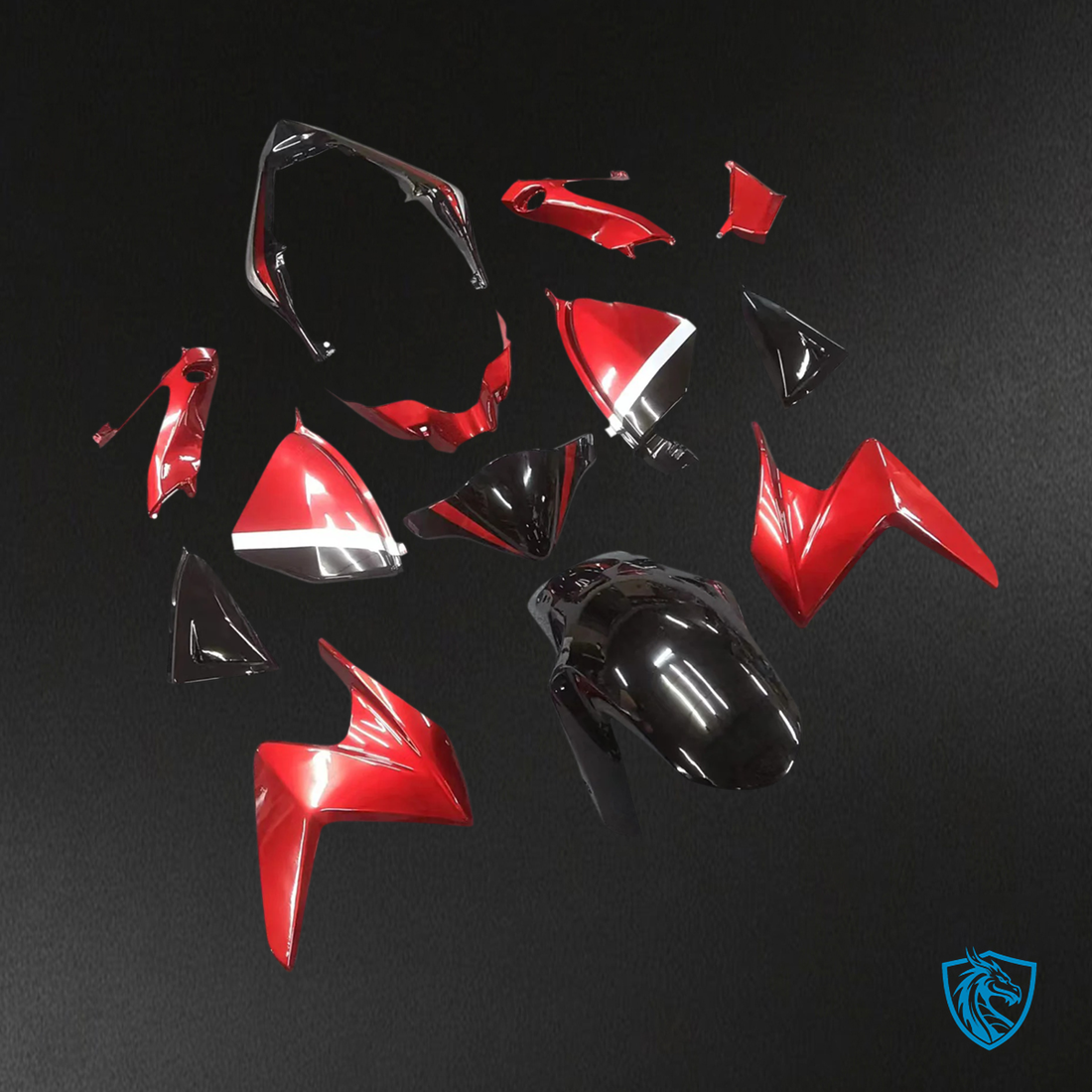 Honda CB1000R (2008-2015) Red & Black - Fairing Kit