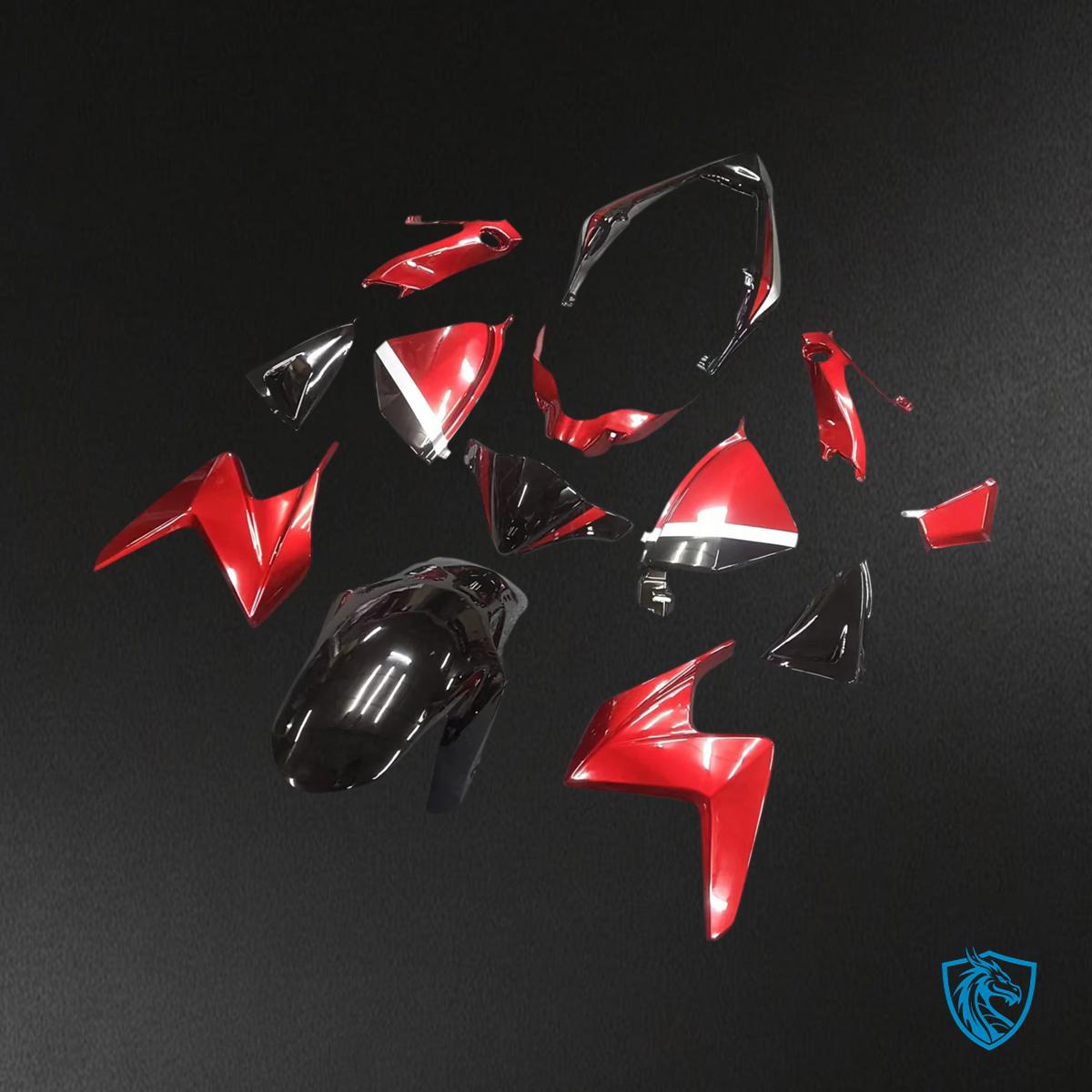 Honda CB1000R (2008-2015) Red & Black - Fairing Kit
