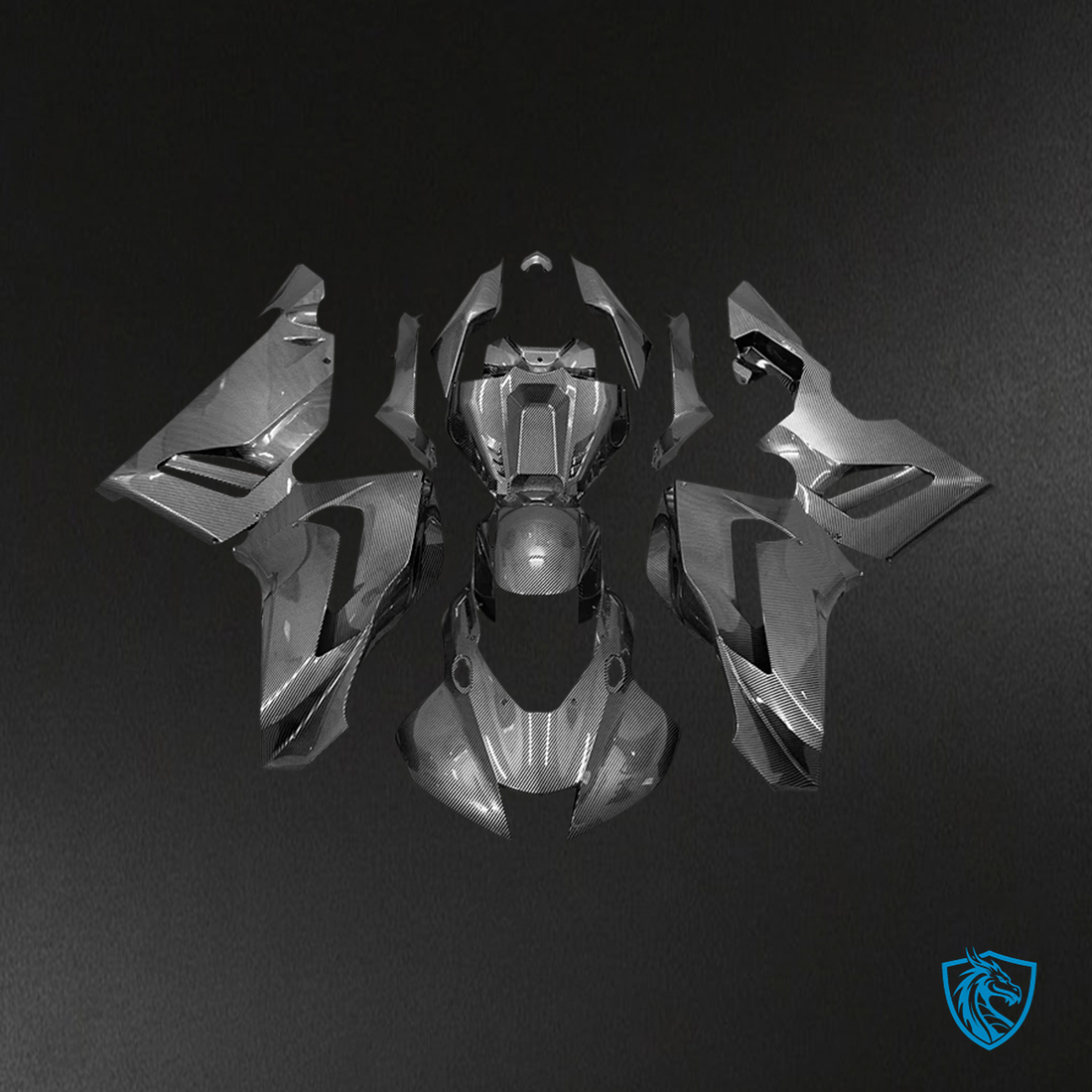 Honda CBR1000RR-R (2020-2023) Carbon Fiber - Black & Gray - Fairing Kit
