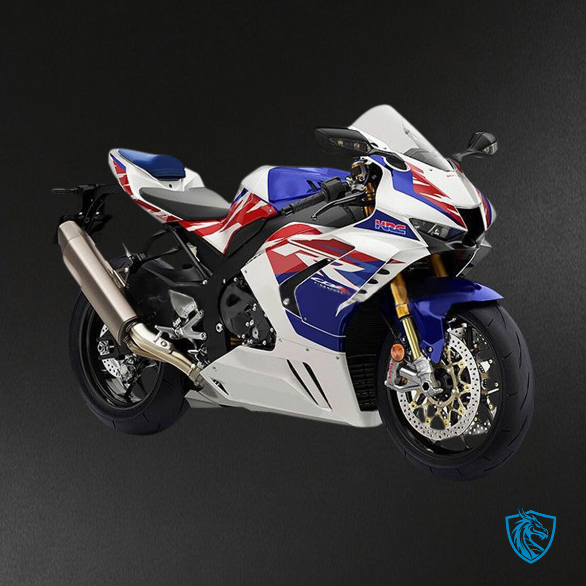 Honda CBR1000RR-R (2020-2023) White, Blue & Red Fairing Kit - Aftermarket ABS Bodywork
