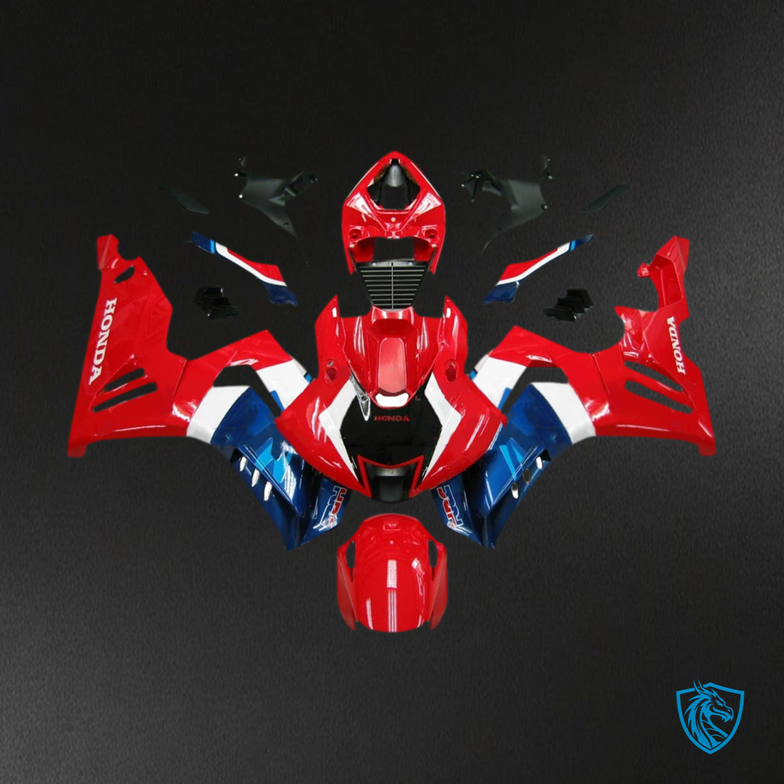 Honda CBR1000RR-R (2020-2023) Red & Blue - Custom ABS Fairing Kit