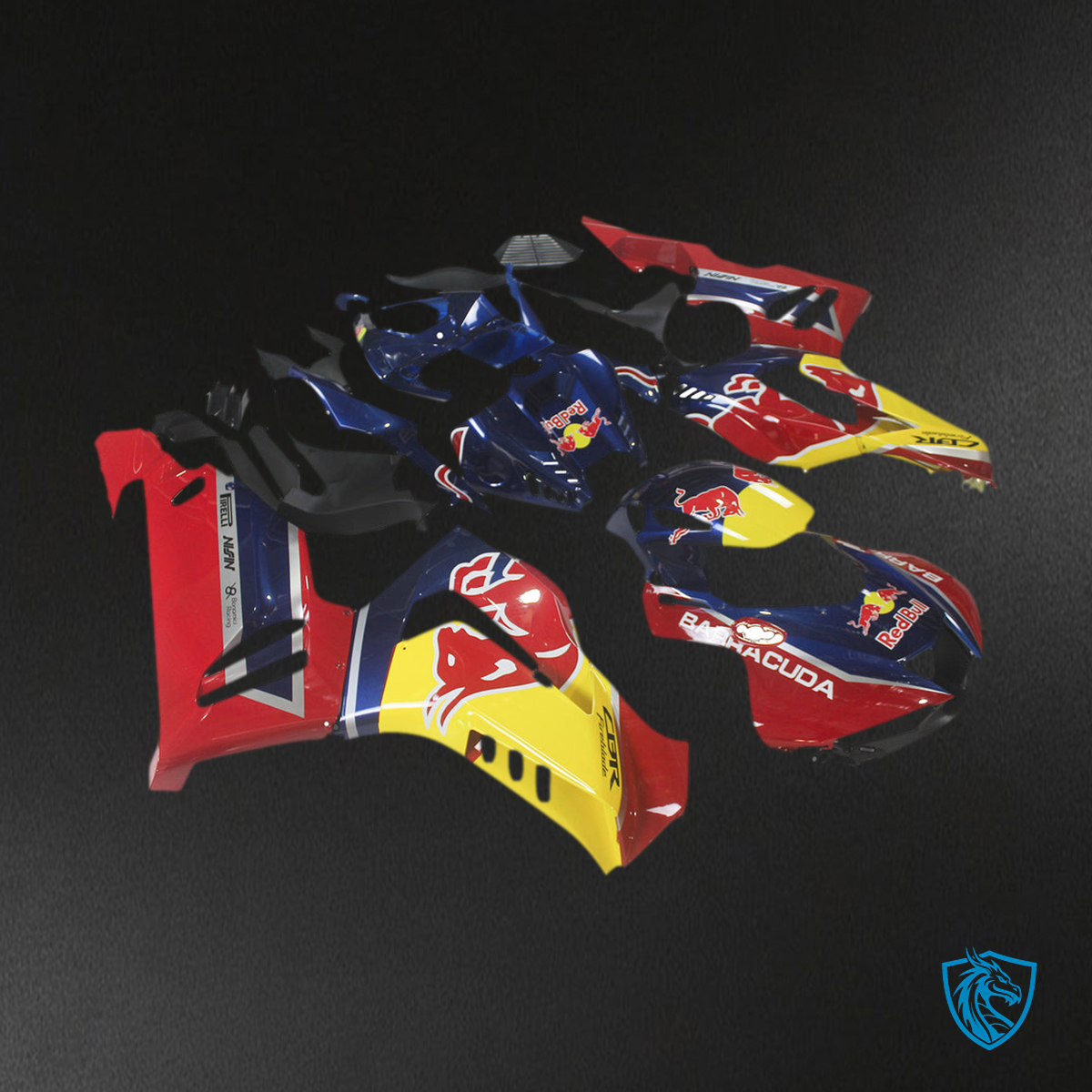 Honda CBR1000RR-R (2020-2023) Red, Blue & Yellow Fairing Kit | ABS Bodywork