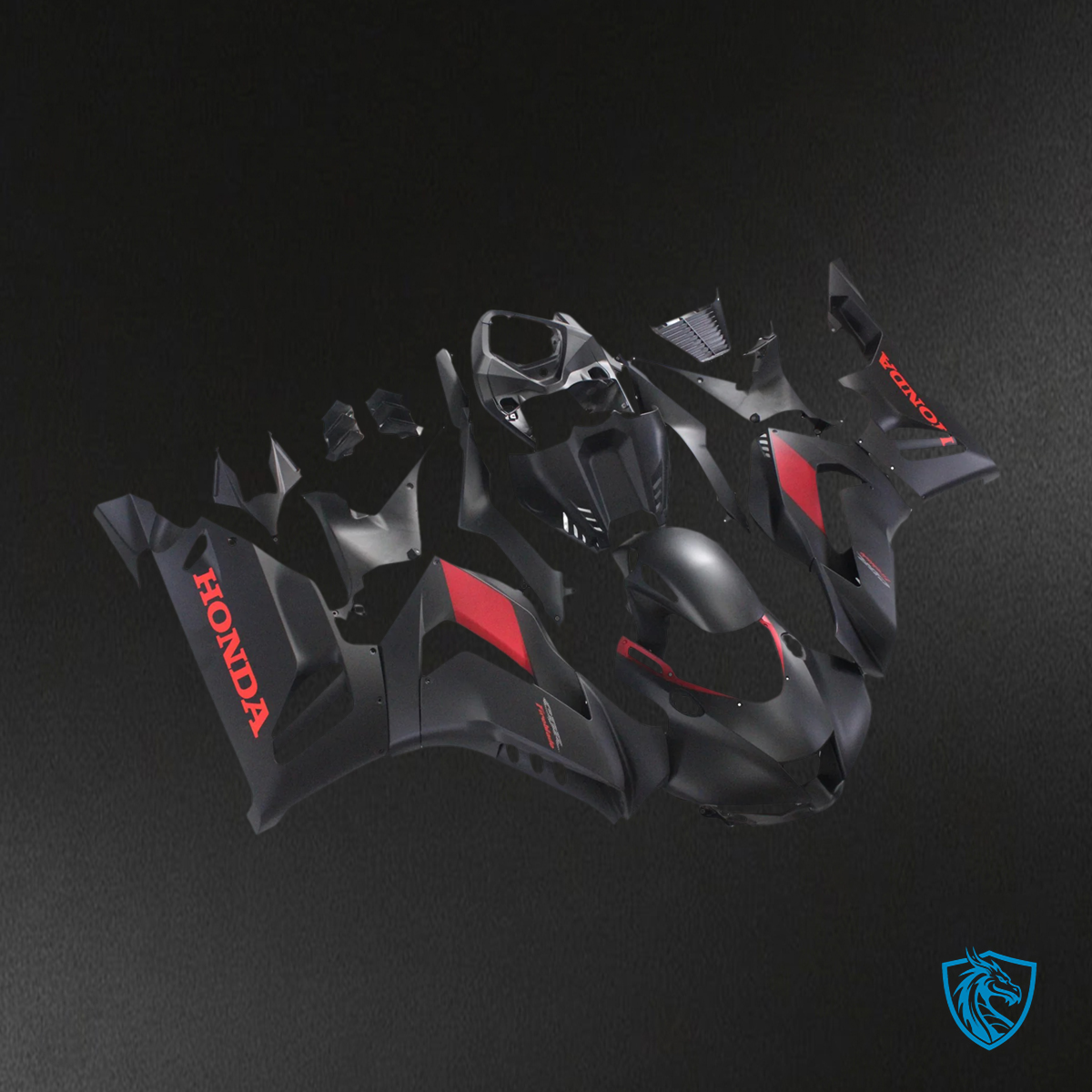 Honda CBR1000RR-R (2020-2023) Black & Red Logo - Fairing Kit