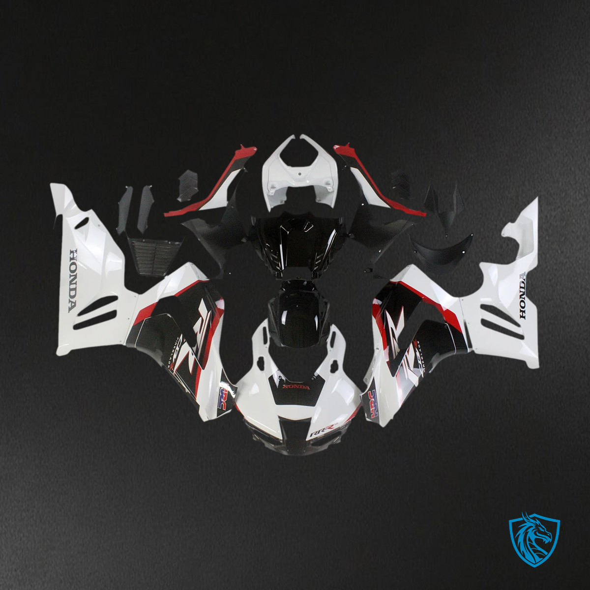 Honda CBR1000RR-R (2020-2023) White & Red - Fairing Kit