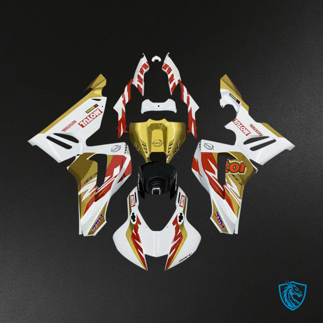 Honda CBR1000RR-R (2020-2023) White & Gold - Fairing Kit