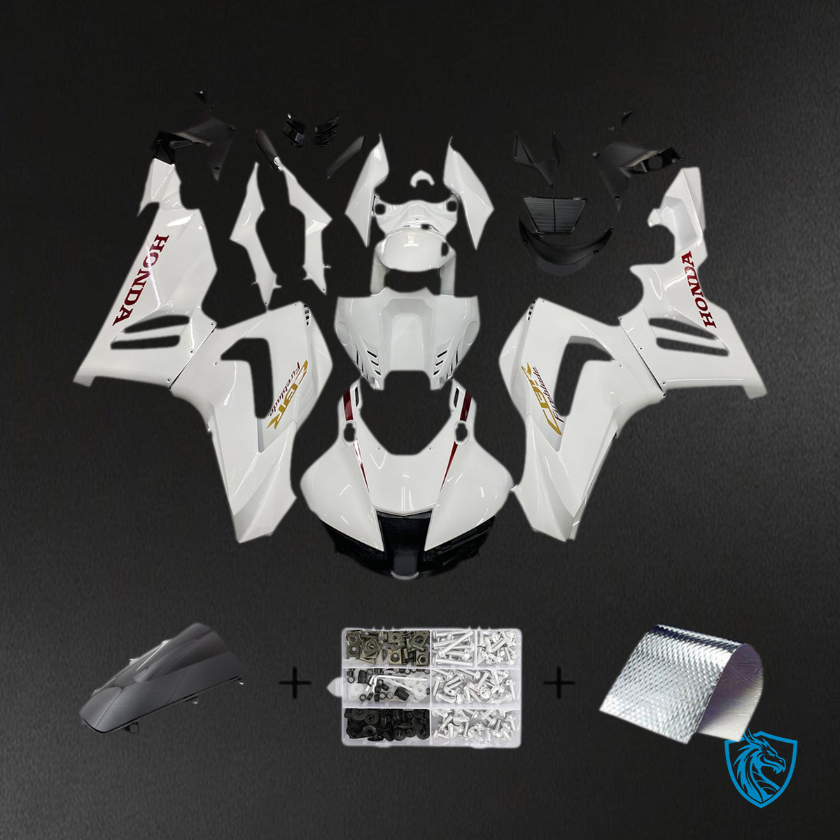 Honda CBR1000RR-R (2020-2023) White fairing Kit | ABS Bodywork