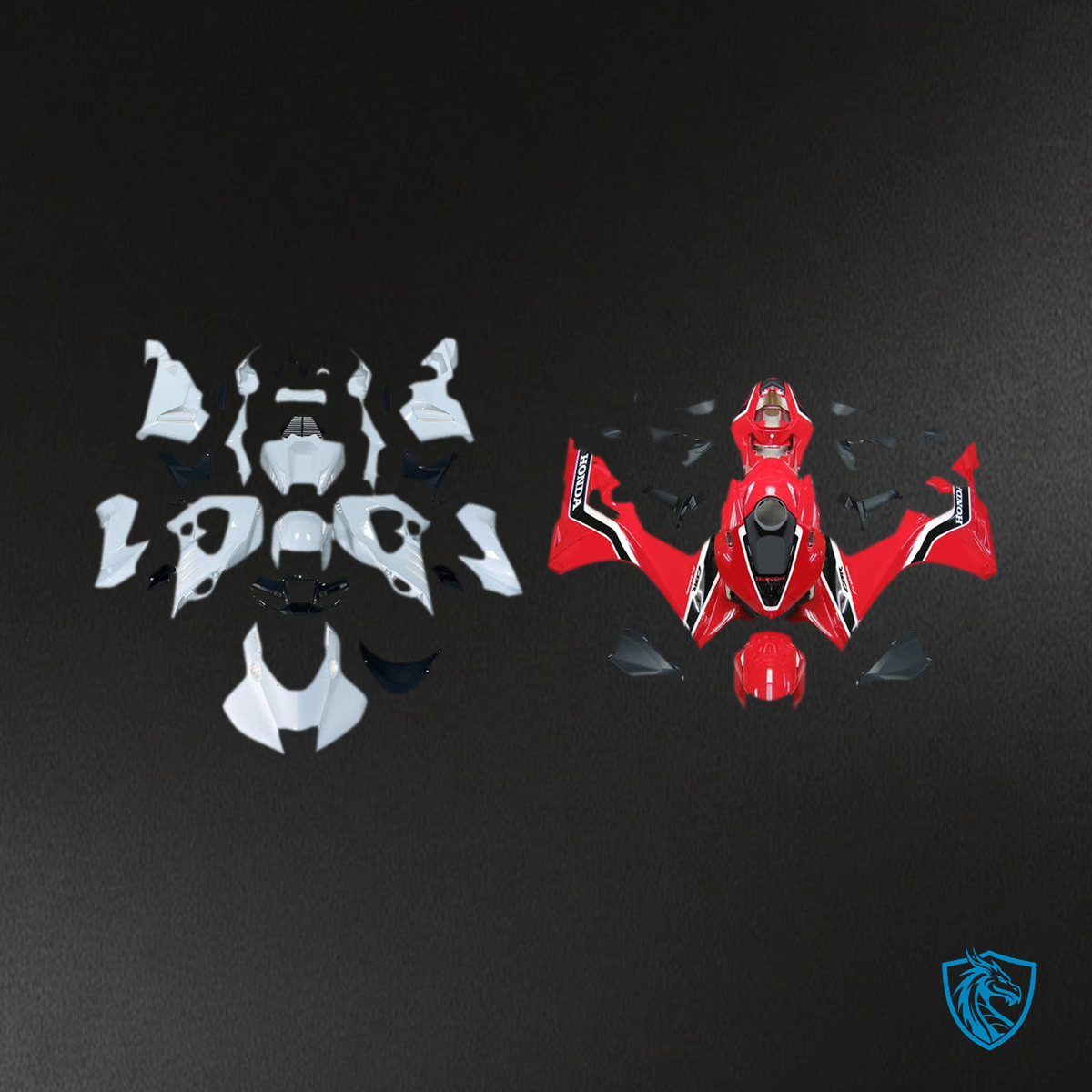 Honda CBR1000RR-R (2020-2023) Red - MERGEment Motorcycle Fairings Kit