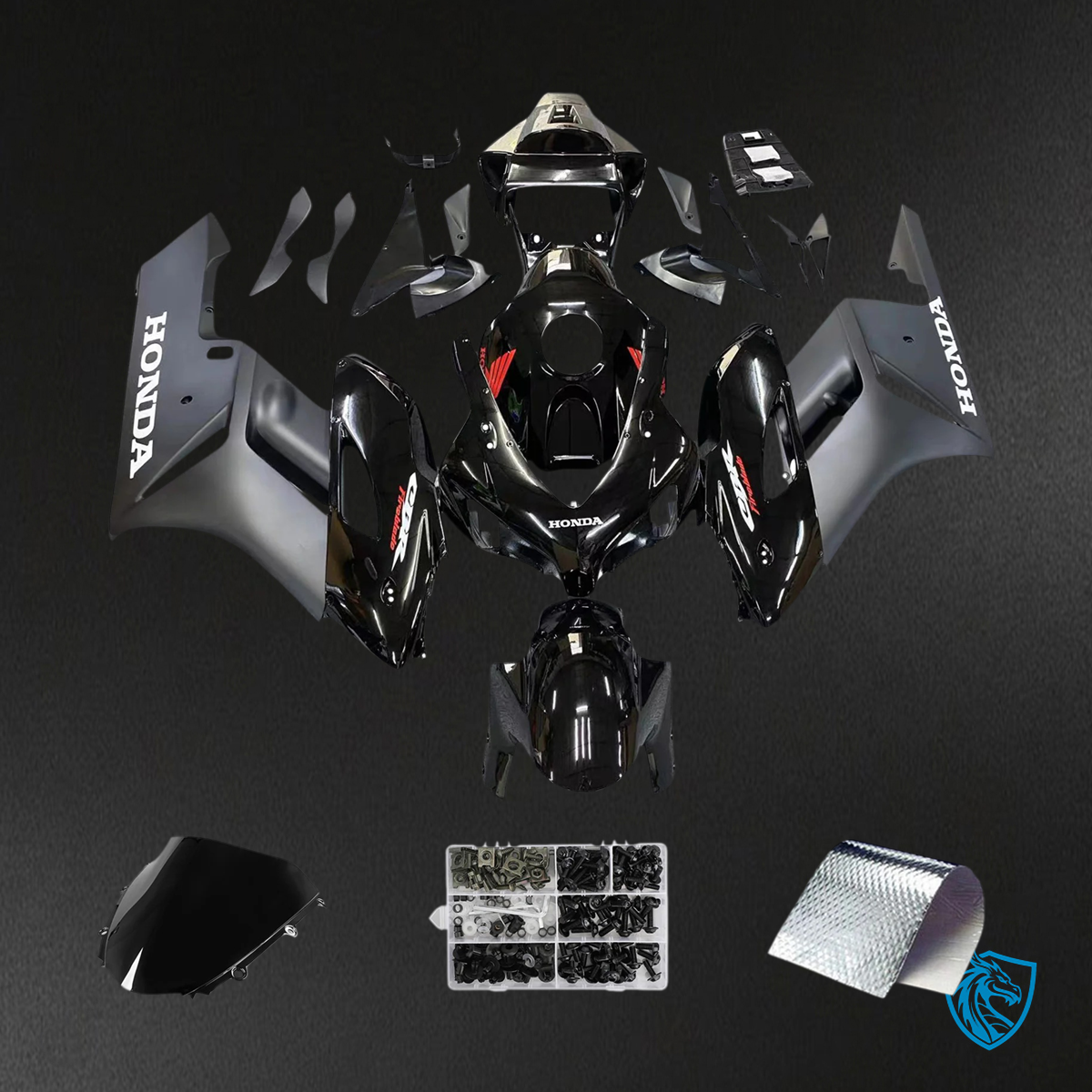Honda CBR1000RR (2004-2005) Black - Fairing Kit