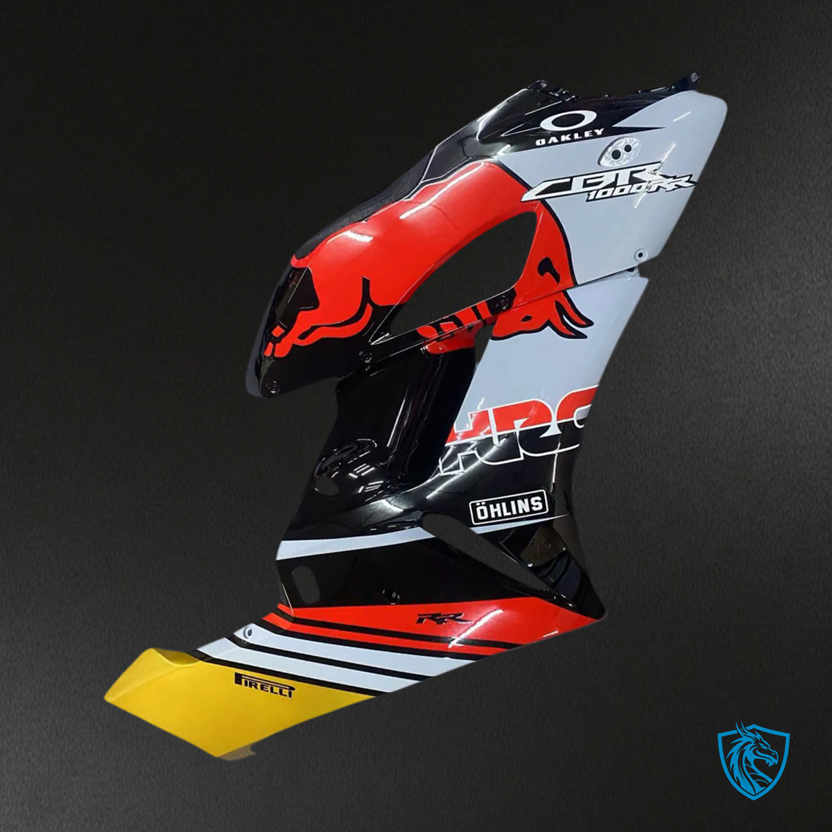 Honda CBR1000RR (2004-2005) Black Gray & Red - Fairing Kit