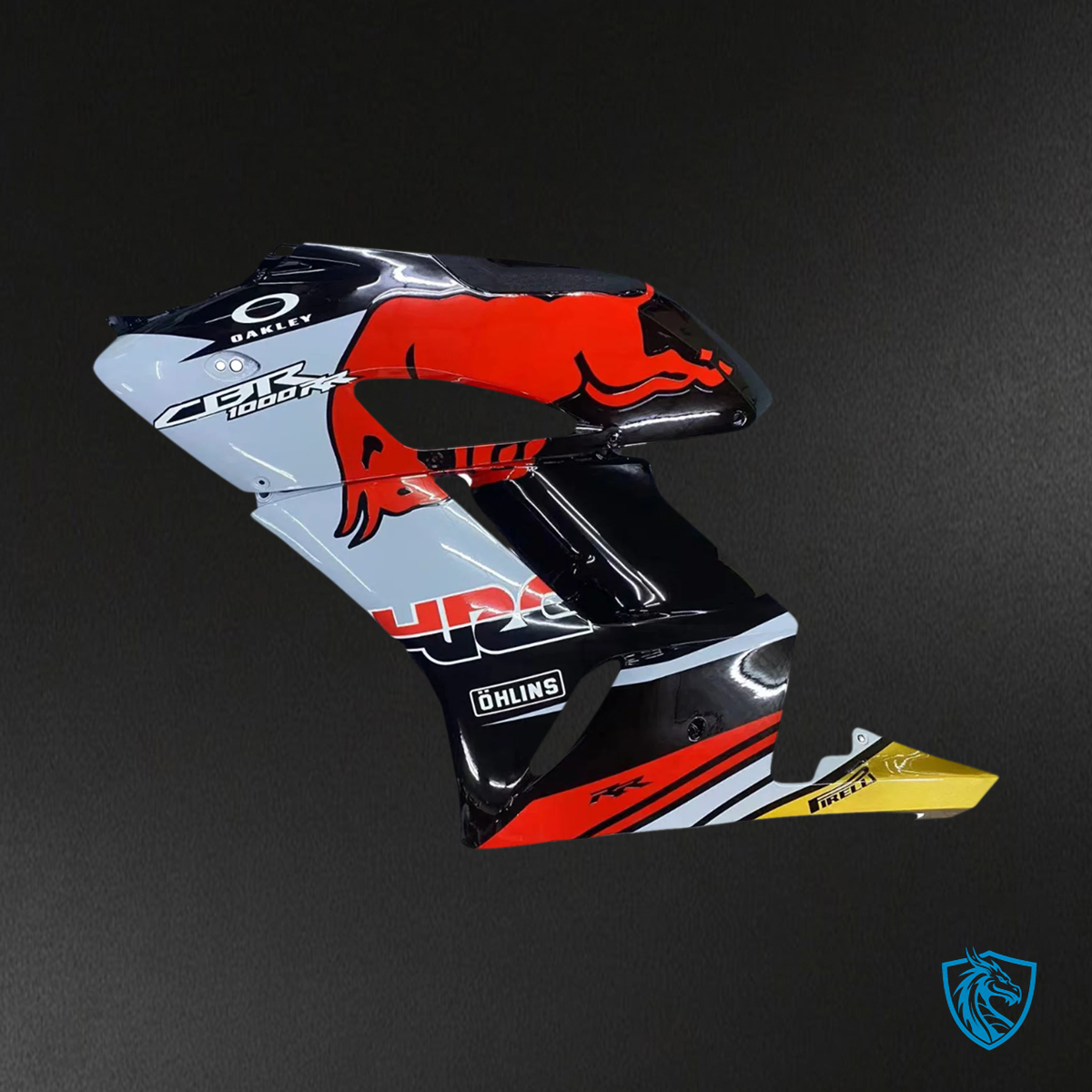 Honda CBR1000RR (2004-2005) Black Gray & Red - Fairing Kit