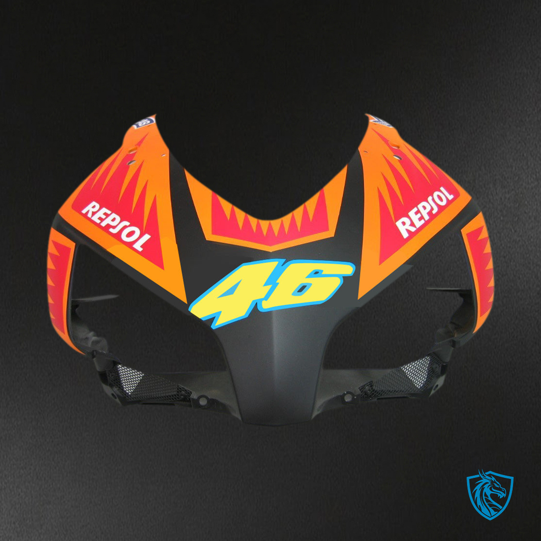 Honda CBR1000RR (2004-2005) Black & Orange Valentino Generic Fairings Kit | ABS Bodywork