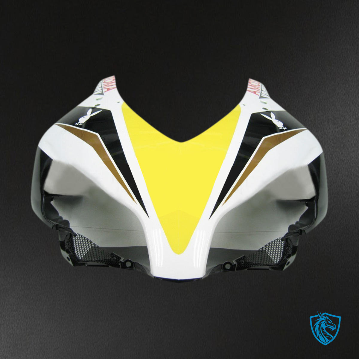 Honda CBR1000RR (2004-2005) Black & White Playboy Generic Fairings Kit - Aftermarket ABS Bodywork