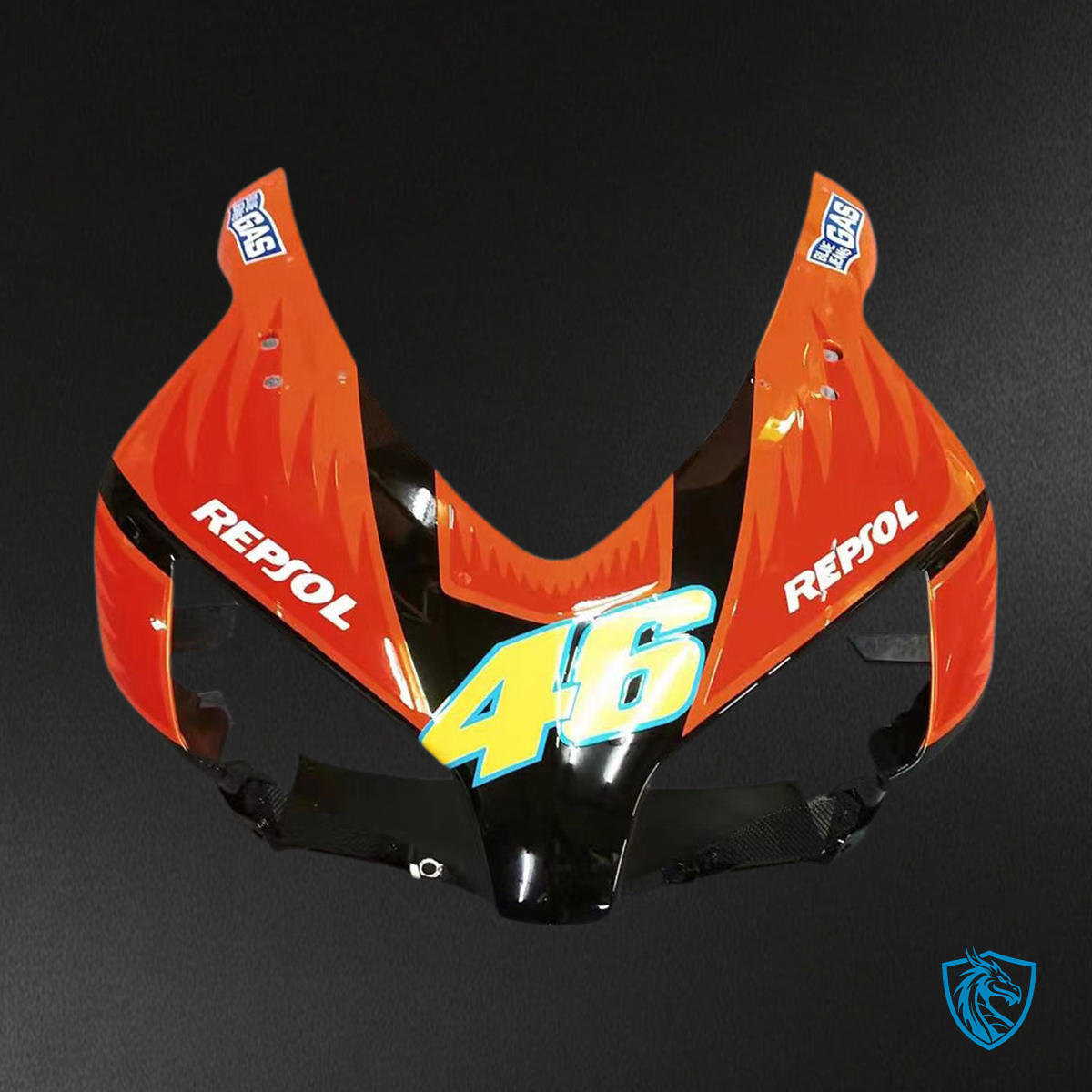 Honda CBR1000RR (2004-2005) Black & Yellow Valentino Rossi Generic Fairings Kit | ABS Bodywork