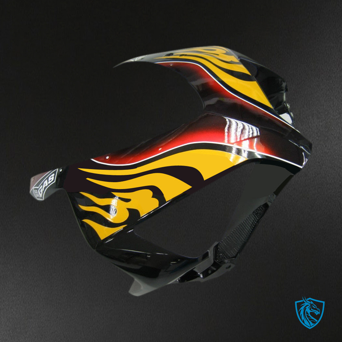 Honda CBR1000RR (2004-2005) Black & Red Flame Shark Generic - MERGEment Motorcycle Fairings Kit
