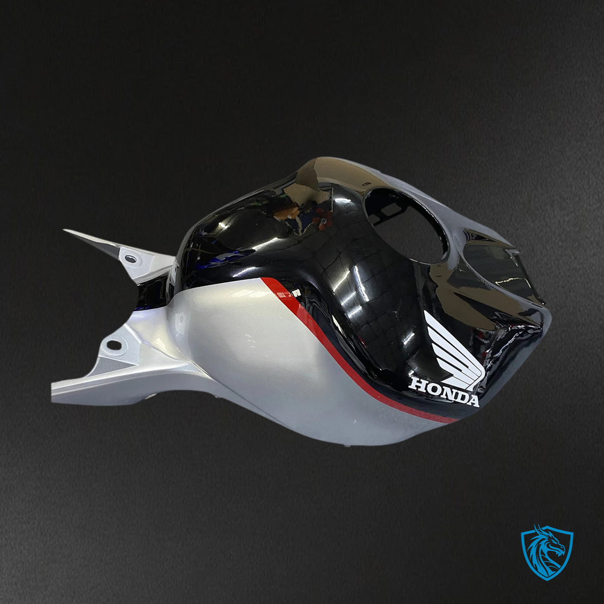 Honda CBR1000RR (2004-2005) Black & Silver with Red - Fairing Kit