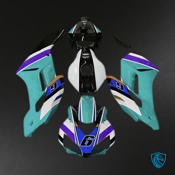 Honda CBR1000RR (2004-2005) Blue & Green Fairings Kit - Aftermarket ABS Bodywork