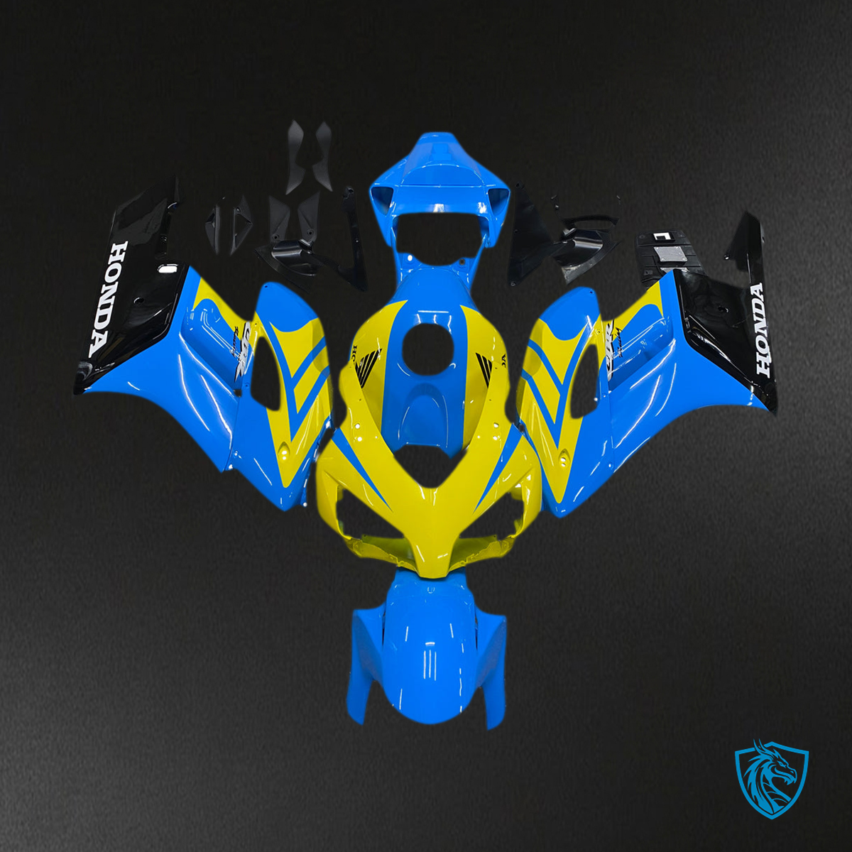 Honda CBR1000RR (2004-2005) Blue & Yellow Generic - Custom ABS Fairing Kit