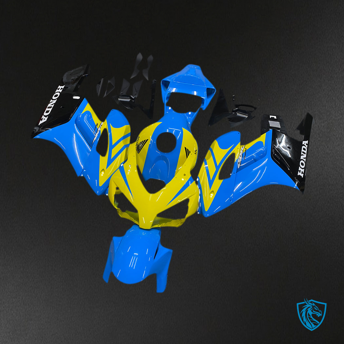 Honda CBR1000RR (2004-2005) Blue & Yellow Generic - Custom ABS Fairing Kit