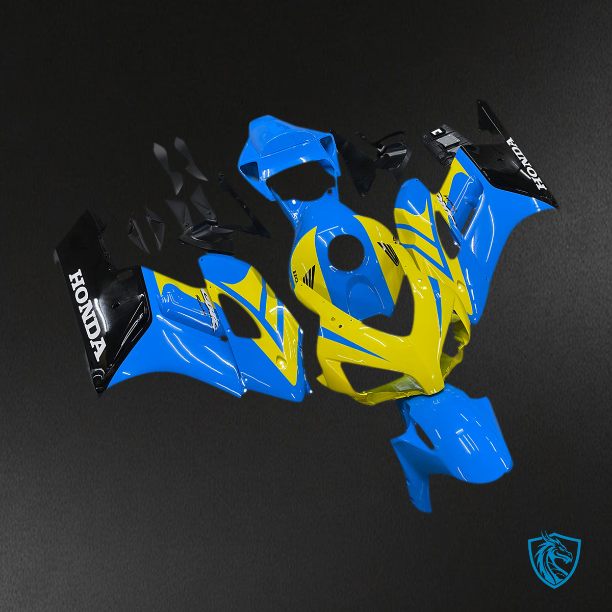 Honda CBR1000RR (2004-2005) Blue & Yellow Generic - Custom ABS Fairing Kit