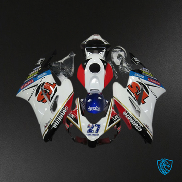 Honda CBR1000RR (2004-2005) Carrera White & Red - MERGEment Motorcycle Fairings Kit